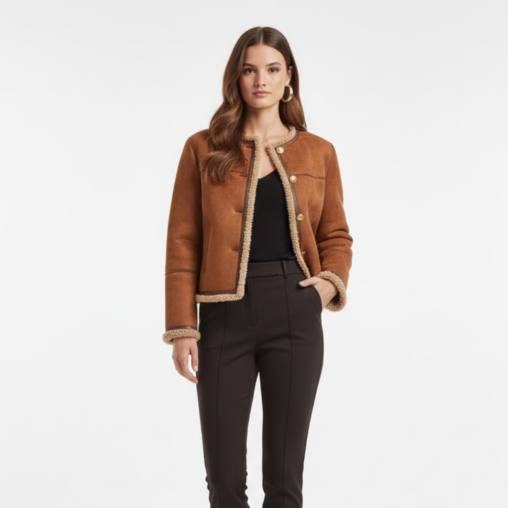 Ellinor™ | Abrigo de piel de cordero premium