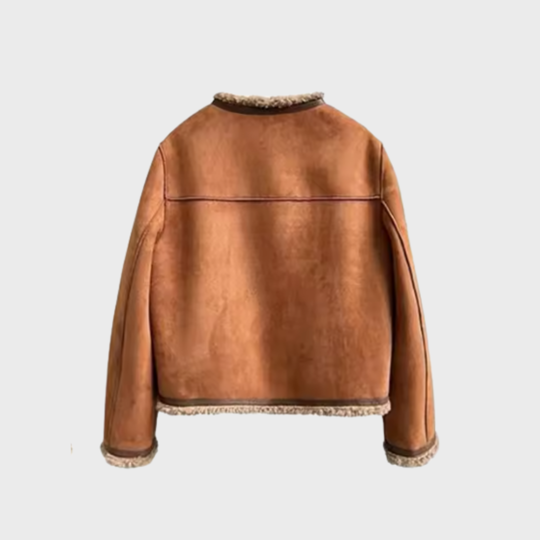 Ellinor™ | Abrigo de piel de cordero premium