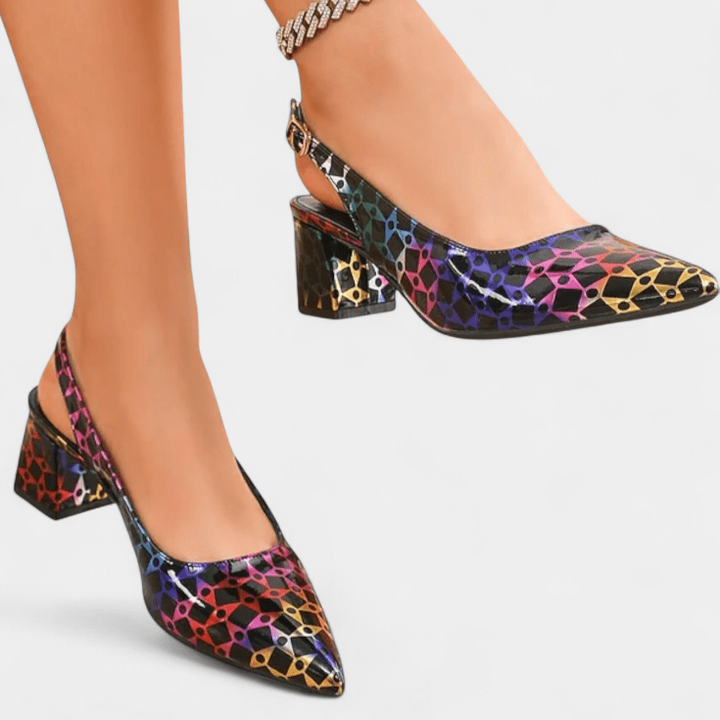 Agnes | Elegantes Tacones Geométricos Altos para un Estilo Sofisticado y Confortable