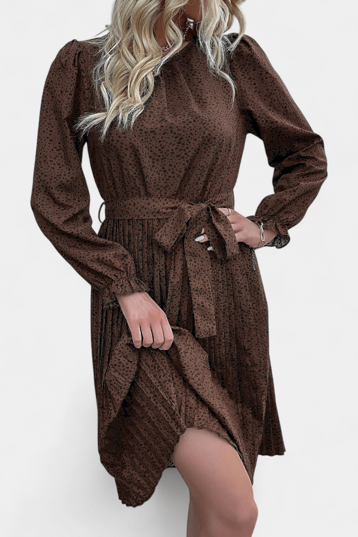 Agnes | Plisado de Leopardo