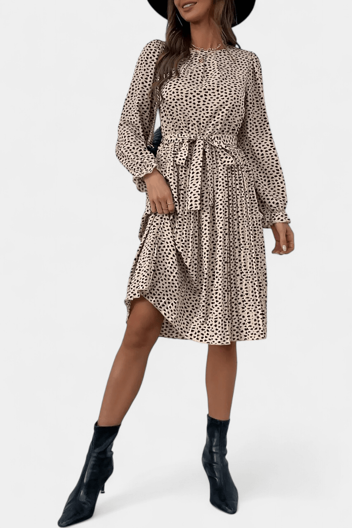 Agnes | Plisado de Leopardo