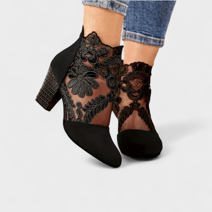 Alaine | Elegantes Tacones de Flores para Brillar en Cada Ocasión