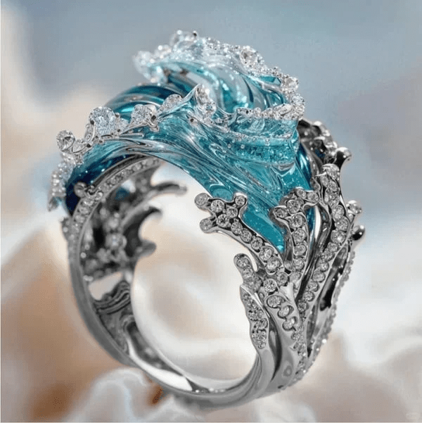 Albertha | Anillo Marítimo Elegante que Captura la Esencia del Océano