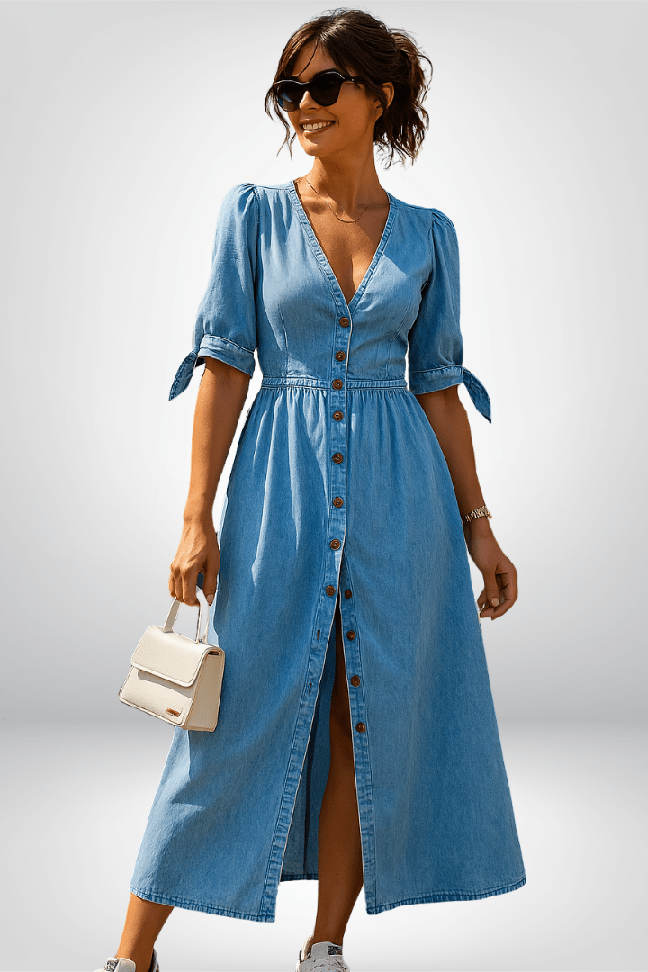 Alma Denim Dress: Effortless Style and Comfort for Every Occasion