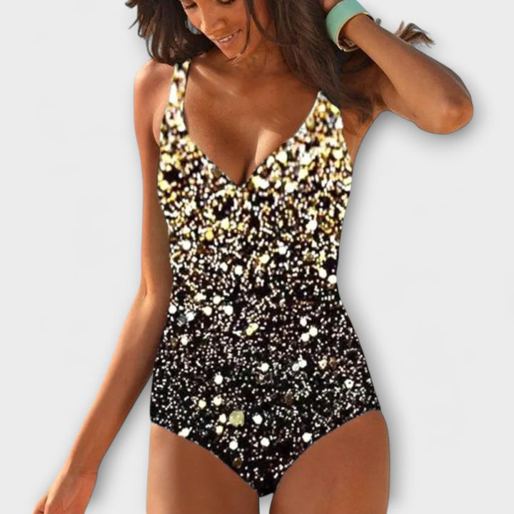 Anna | Traje de baño tricolor de alta calidad para un estilo único y comodidad en la playa