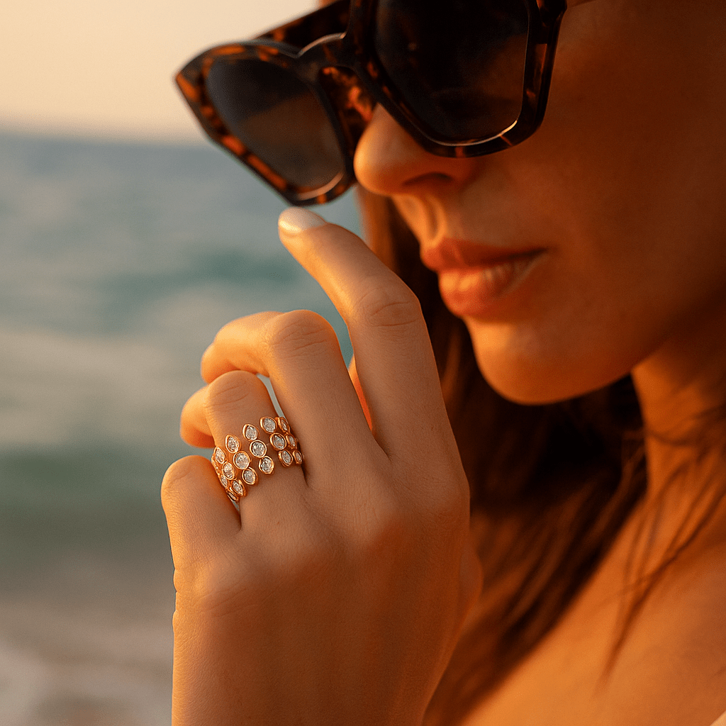 Asta | Elegante pulsera chapada en oro para un estilo sofisticado y atemporal