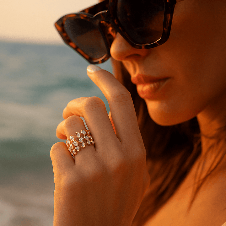 Asta | Elegante pulsera chapada en oro para un estilo sofisticado y atemporal