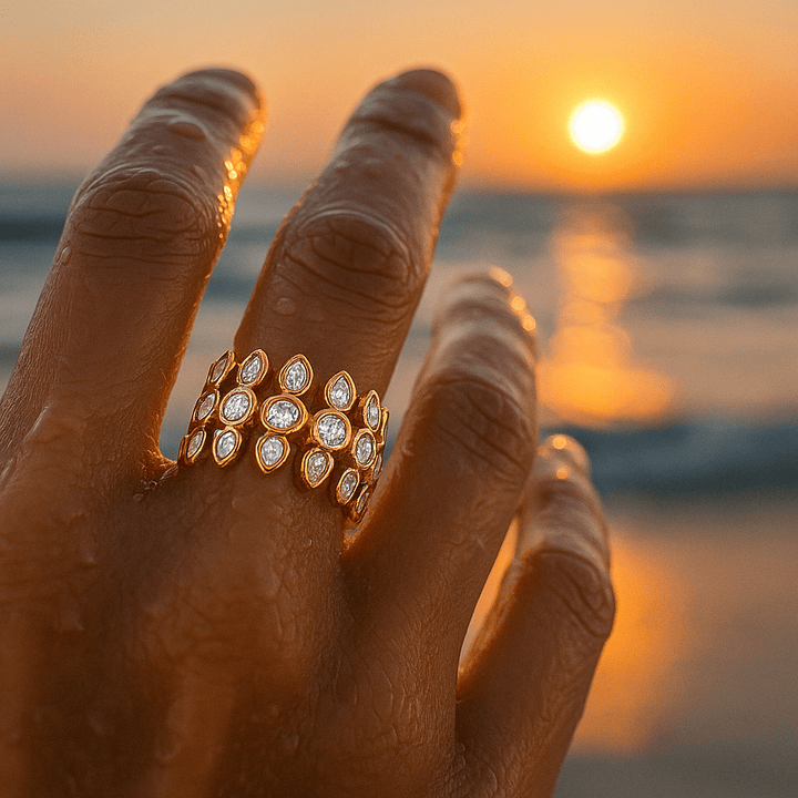 Asta | Elegante pulsera chapada en oro para un estilo sofisticado y atemporal