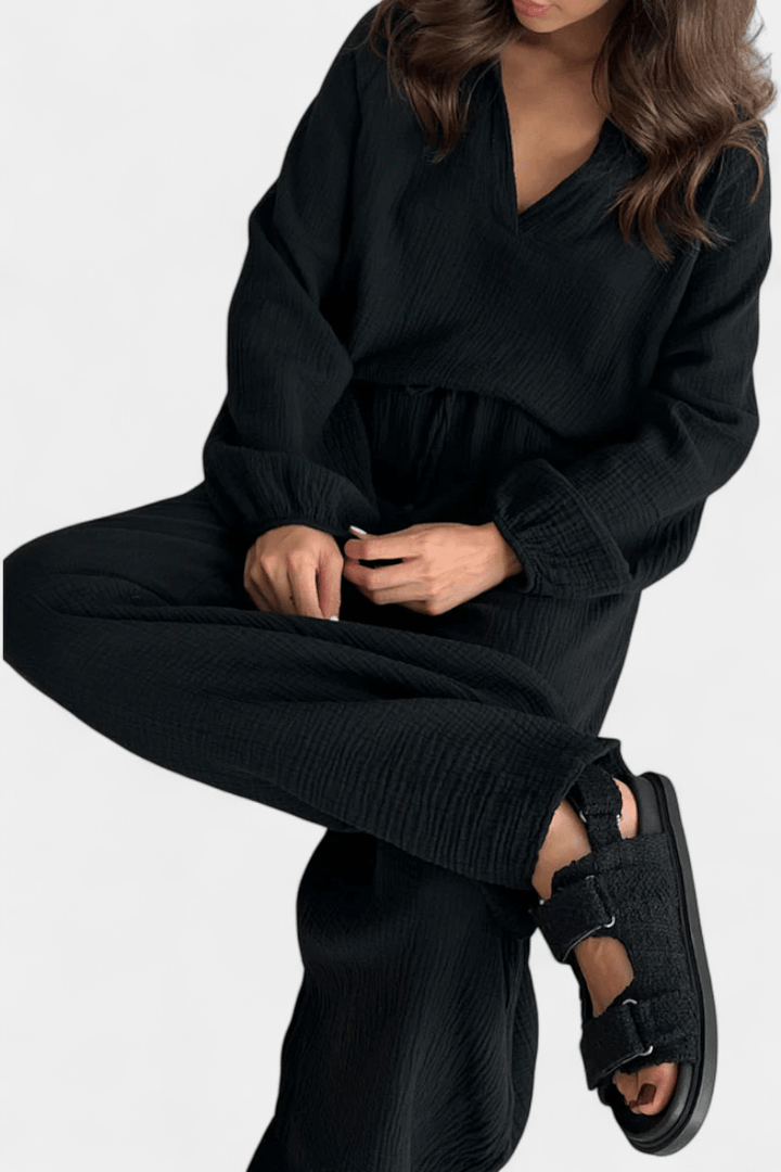 Asta Long Sleeve Set - Elevate Your Style with Comfort and Versatility