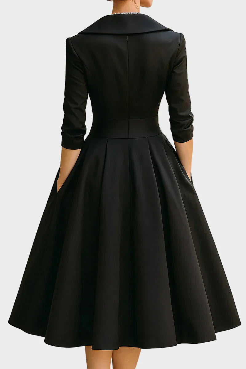 Ceryn | Vestido Midi de Satén Elegante