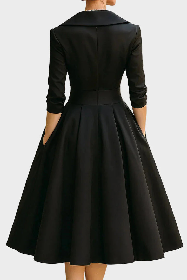 Ceryn | Vestido Midi de Satén Elegante