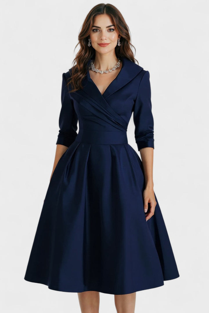 Ceryn | Vestido Midi de Satén Elegante