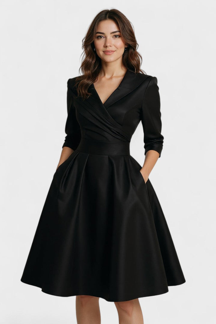 Ceryn | Vestido Midi de Satén Elegante