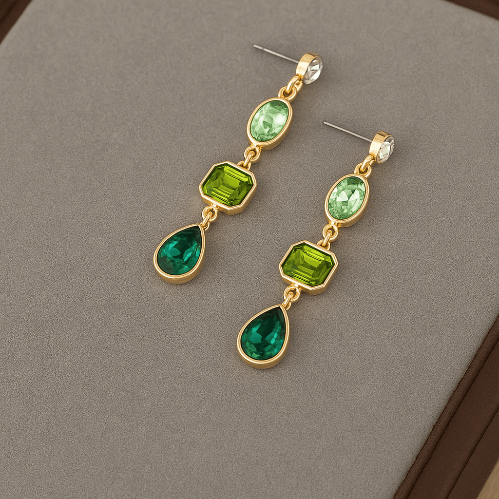 Pendientes Verdes Ditte: Elegancia Natural para Realzar tu Estilo