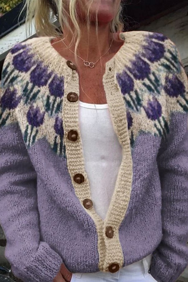Elin Floral Cardigan - Cozy Style for Effortless Elegance