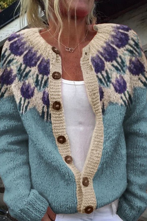 Elin Floral Cardigan - Cozy Style for Effortless Elegance