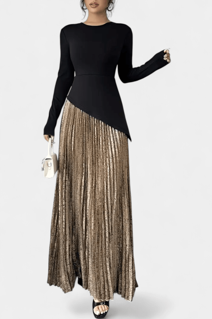 Elin | Vestido de Color en Bloques