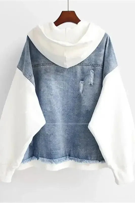Ellen Bicolor Denim Jacket - Stylish Versatility for Effortless Everyday Looks