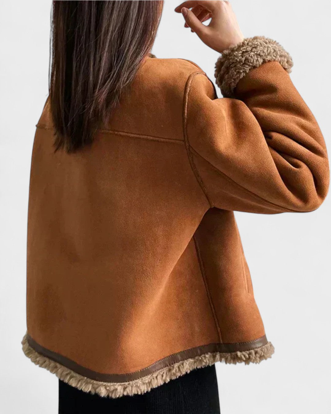 Ellinor™ | Abrigo de piel de cordero premium