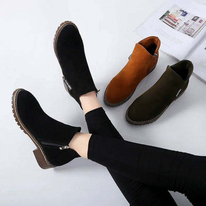 Emilia™ | Elegantes botas de invierno con tacón bajo para un estilo cómodo y sofisticado