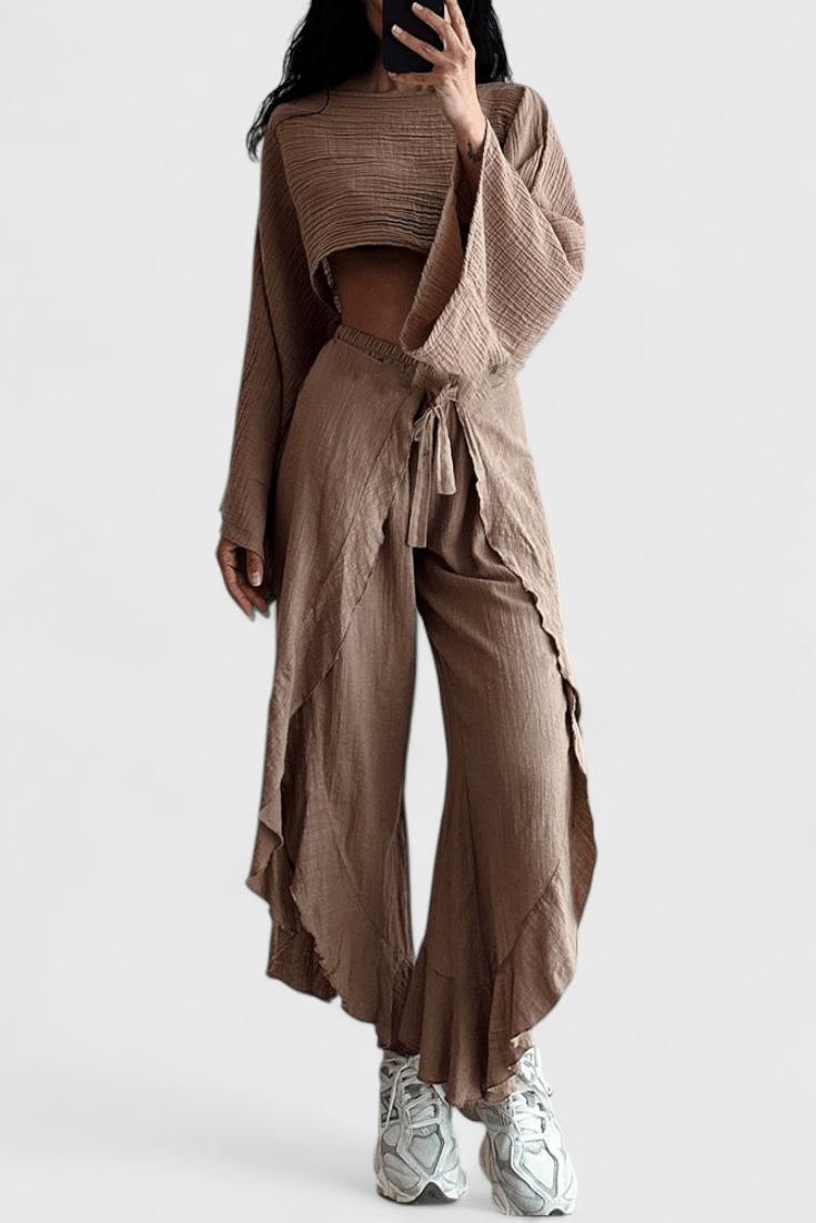 Emilie Chic Two-Piece Set for Effortless Style and Comfort