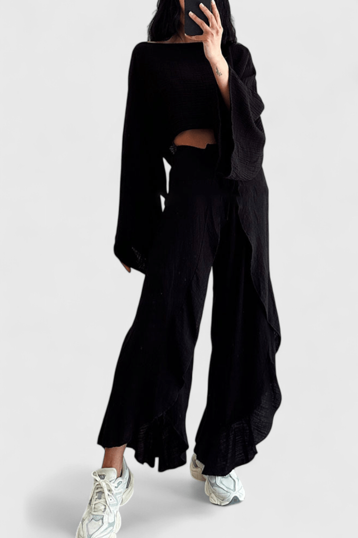 Emilie Chic Two-Piece Set for Effortless Style and Comfort