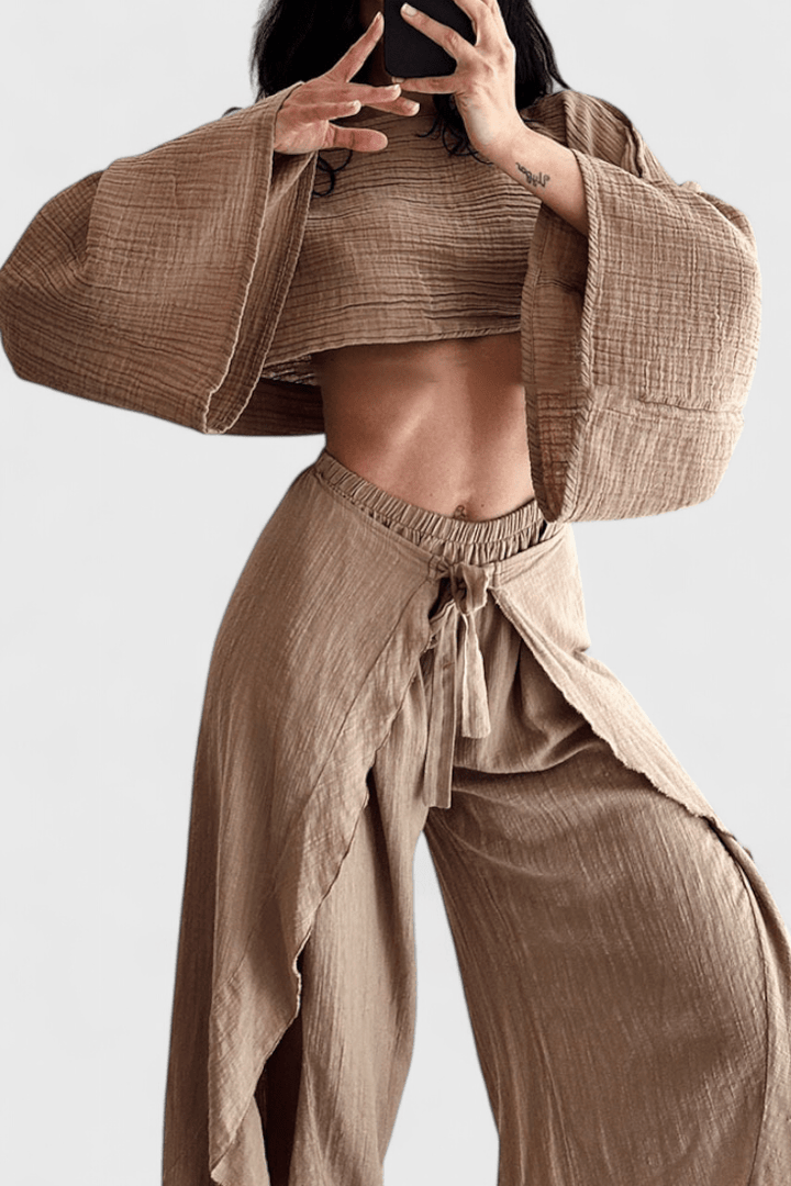 Emilie Chic Two-Piece Set for Effortless Style and Comfort