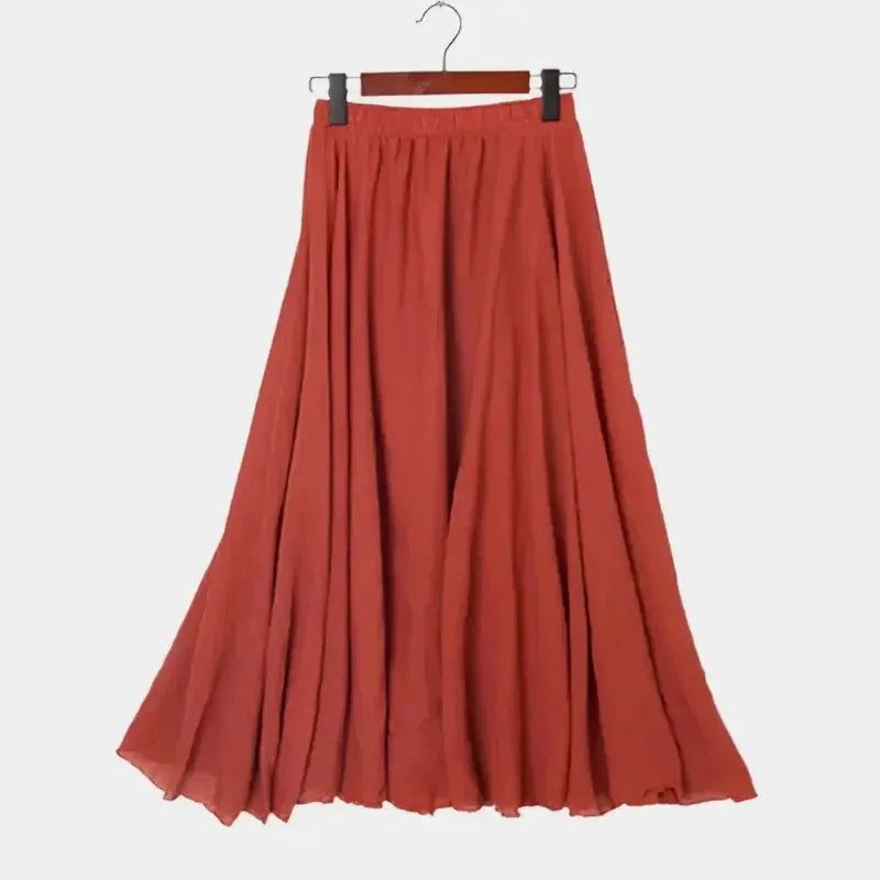 Freja Elegant Midi Skirt - Effortless Style for Every Occasion