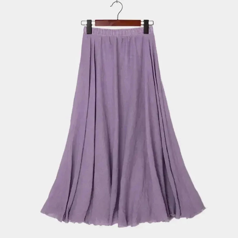 Freja Elegant Midi Skirt - Effortless Style for Every Occasion