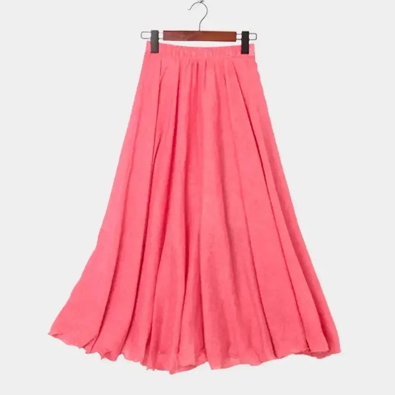 Freja Elegant Midi Skirt - Effortless Style for Every Occasion