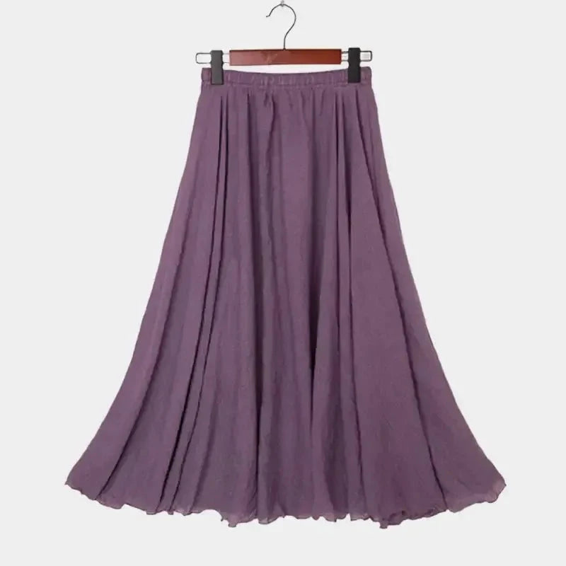 Freja Elegant Midi Skirt - Effortless Style for Every Occasion