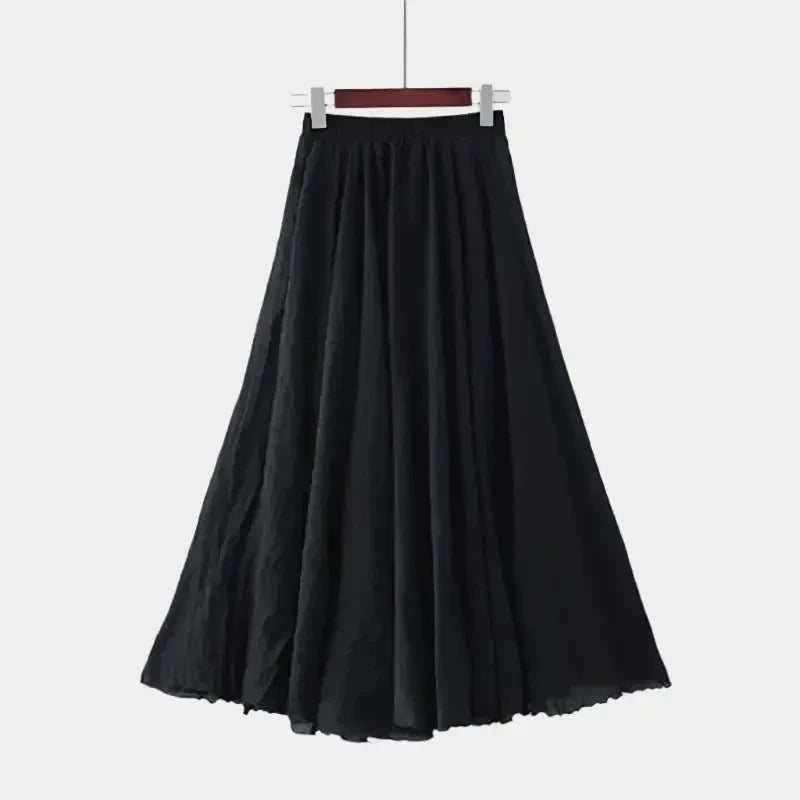 Freja Elegant Midi Skirt - Effortless Style for Every Occasion