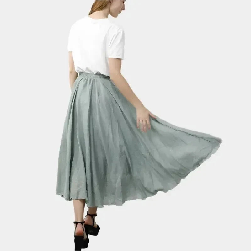 Freja Elegant Midi Skirt - Effortless Style for Every Occasion
