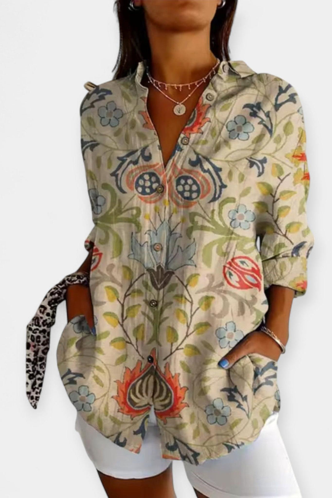 Frida | Camisa con diseño floral