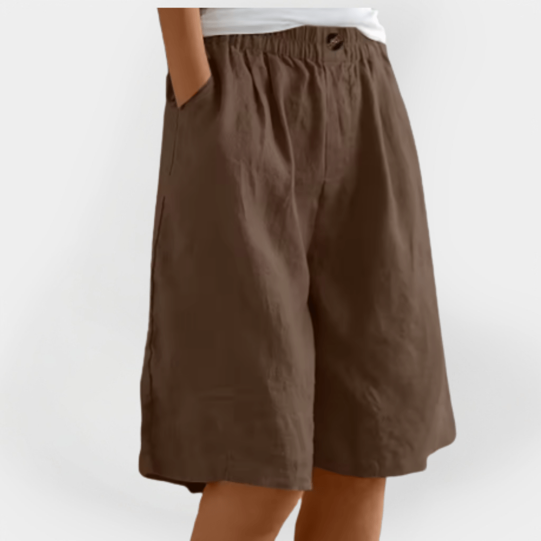 Frida Stylish High-Waisted Shorts for Effortless Summer Chic