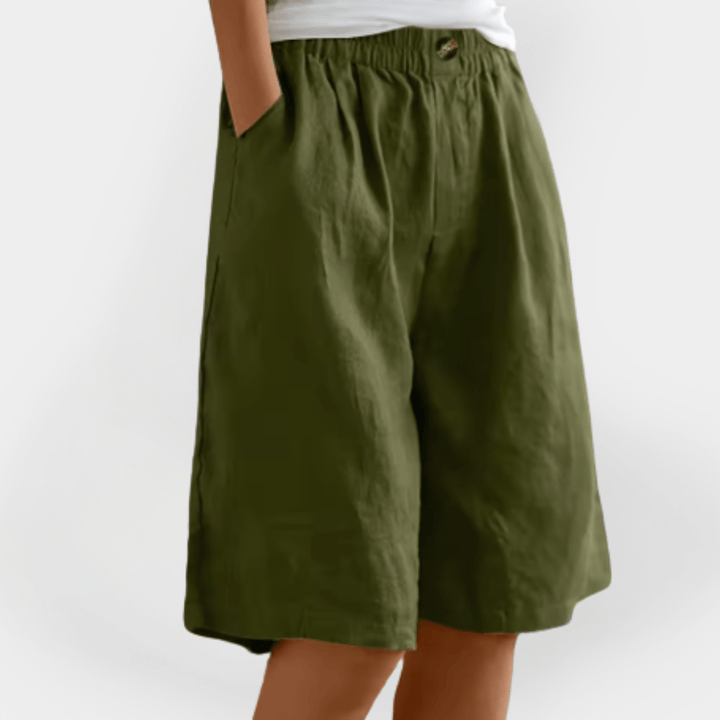 Frida Stylish High-Waisted Shorts for Effortless Summer Chic