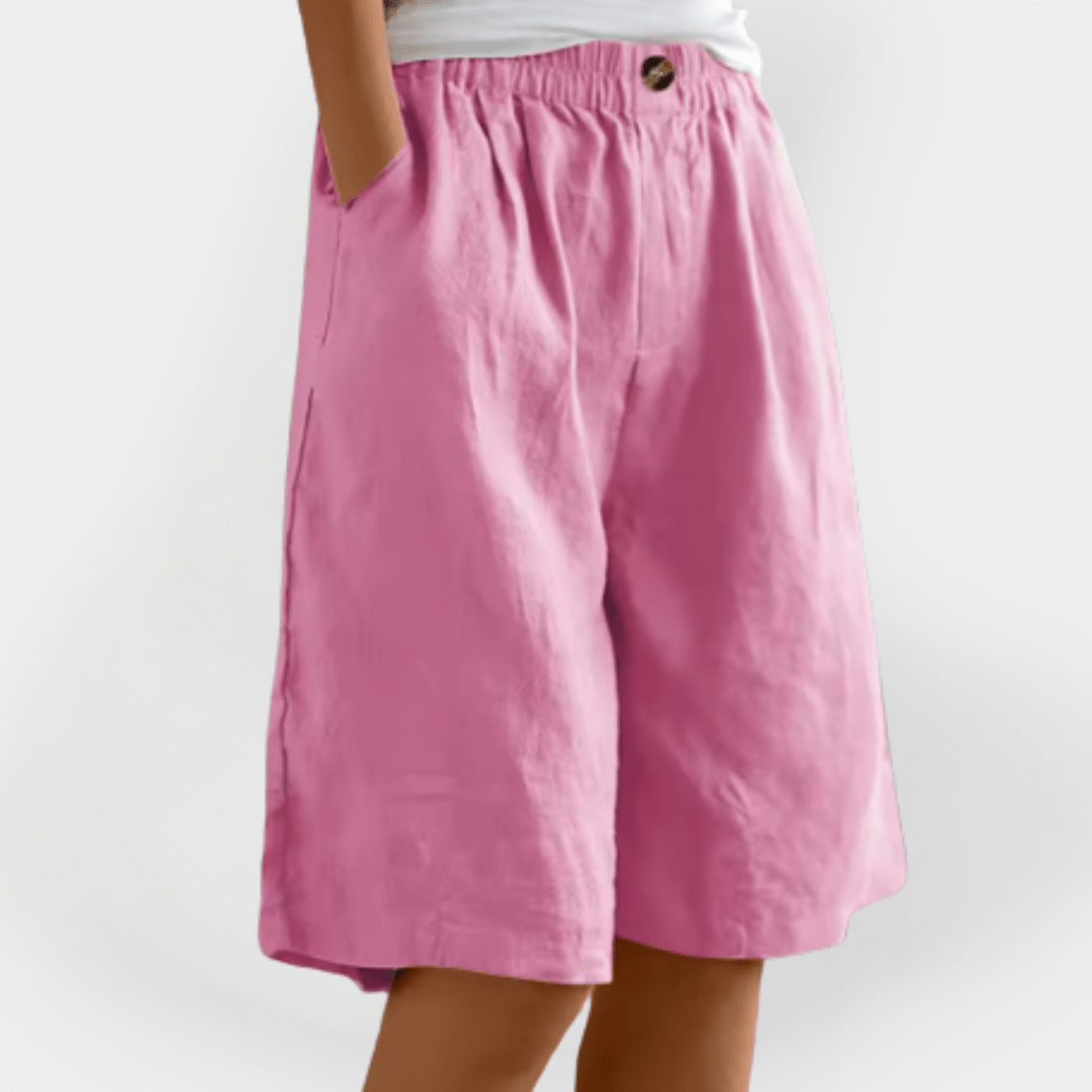 Frida Stylish High-Waisted Shorts for Effortless Summer Chic