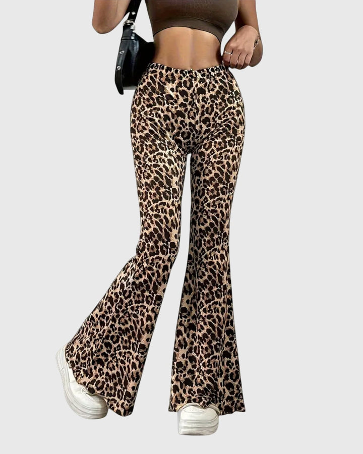 Gitte Leopard Print Bootcut Pants - Elevate Your Style with Bold Fashion and Unmatched Comfort