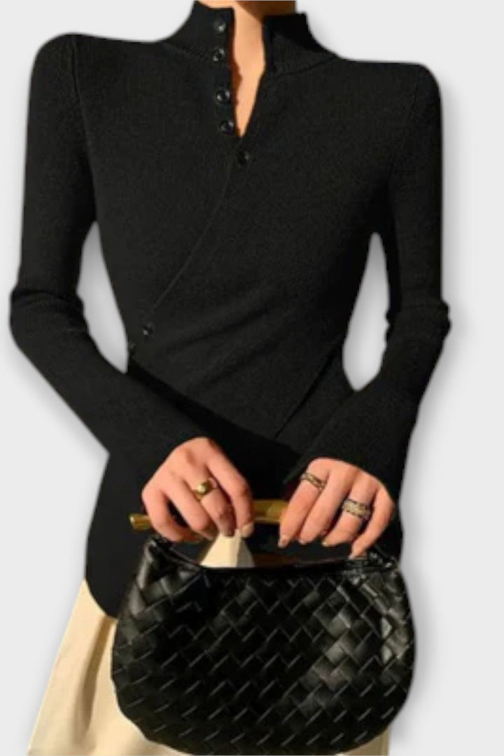 Gry | Suéter Negro de Punto