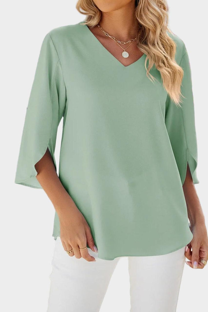 Helle | Blusa con Detalles de Volantes