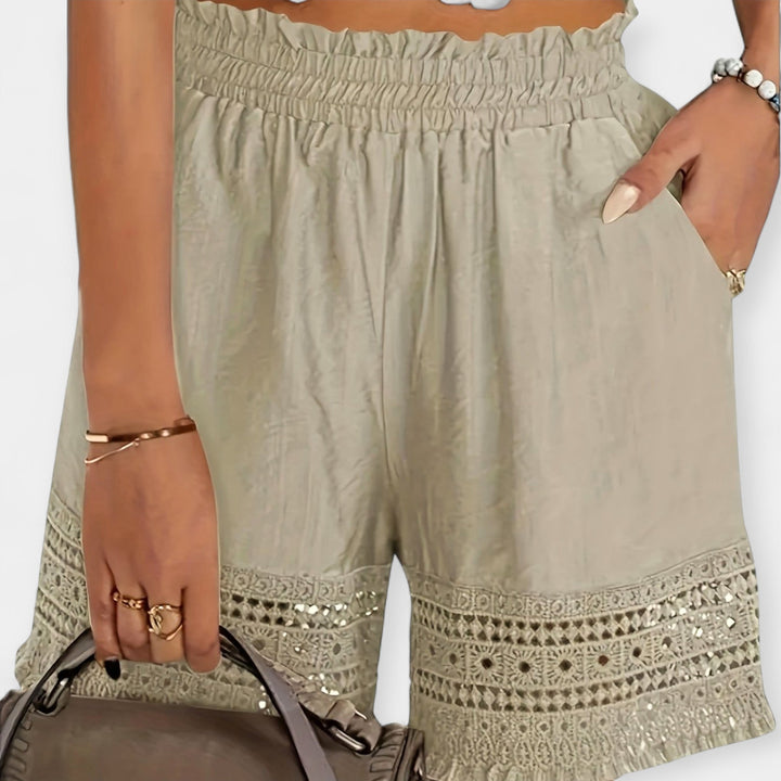 Ida Lace Shorts: Effortless Elegance for Chic Summer Style