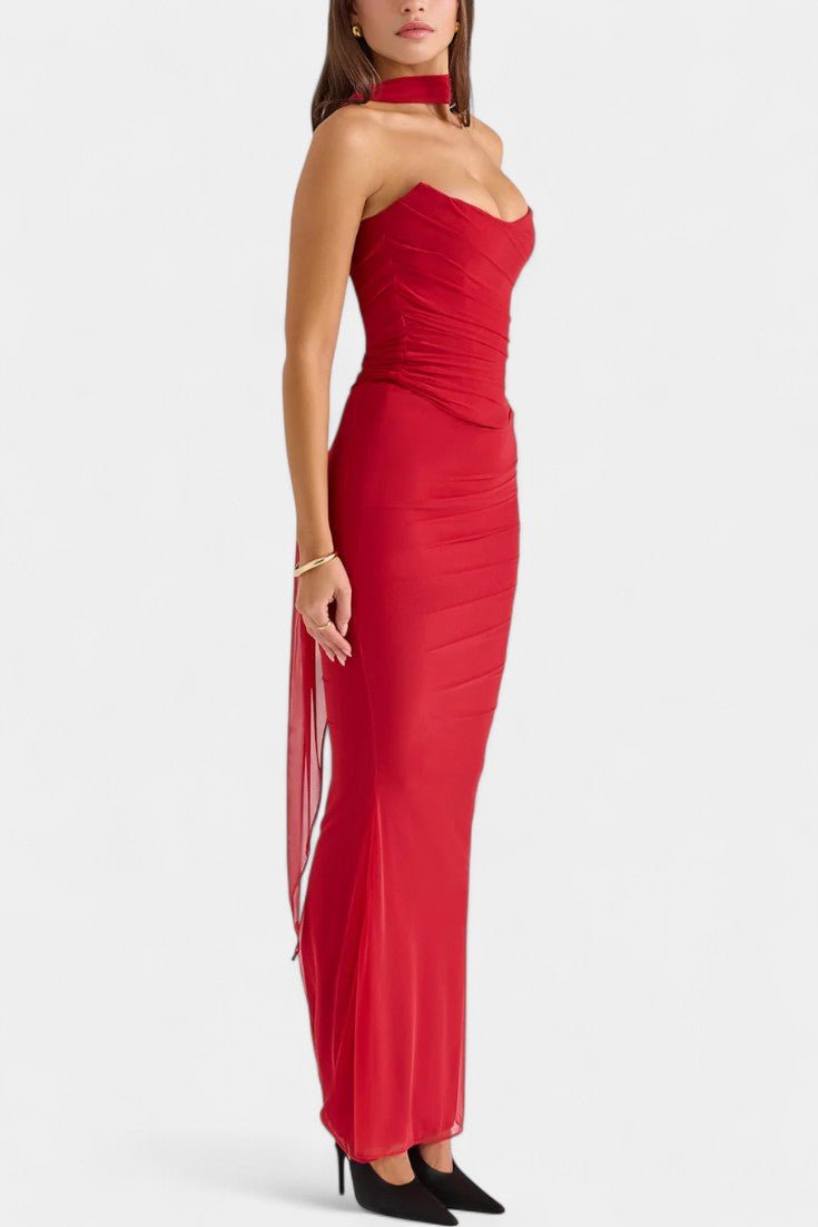 Ida | Vestido con Red Decorativa