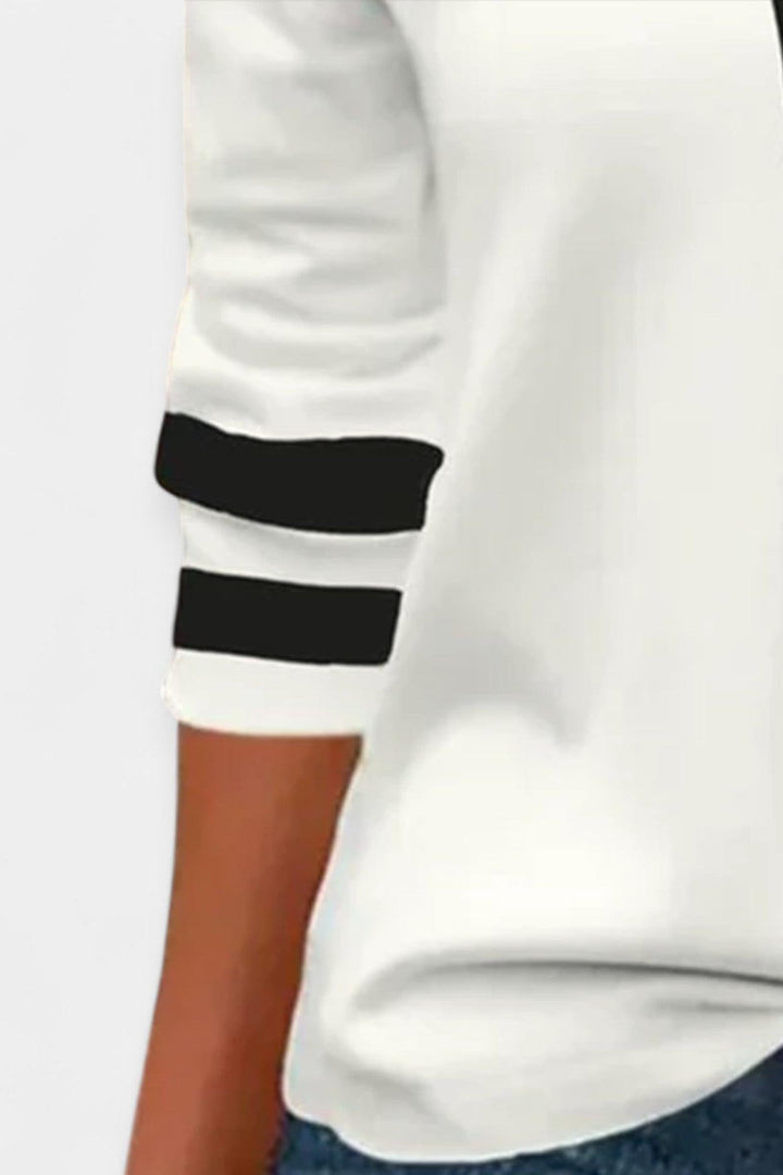 Ida | Camiseta de manga larga con cierre de cremallera