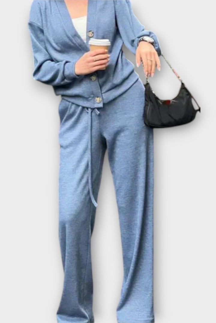 Johanne Long Sleeve Set - Elevate Your Style with Comfort and Elegance