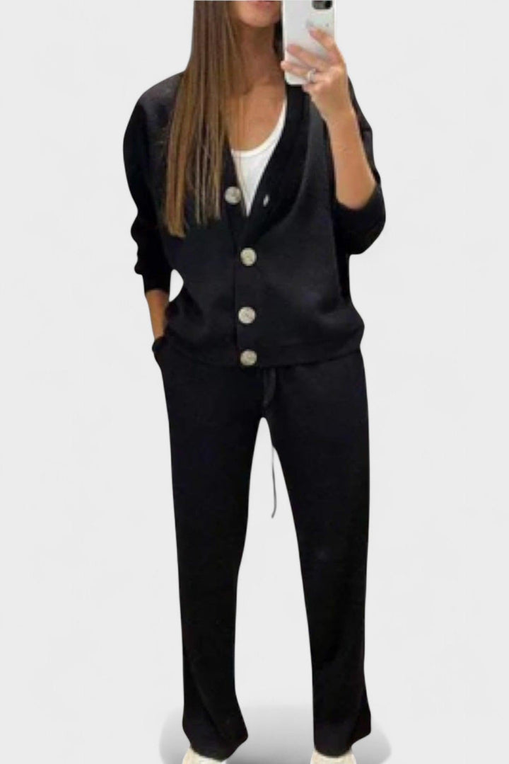 Johanne Long Sleeve Set - Elevate Your Style with Comfort and Elegance