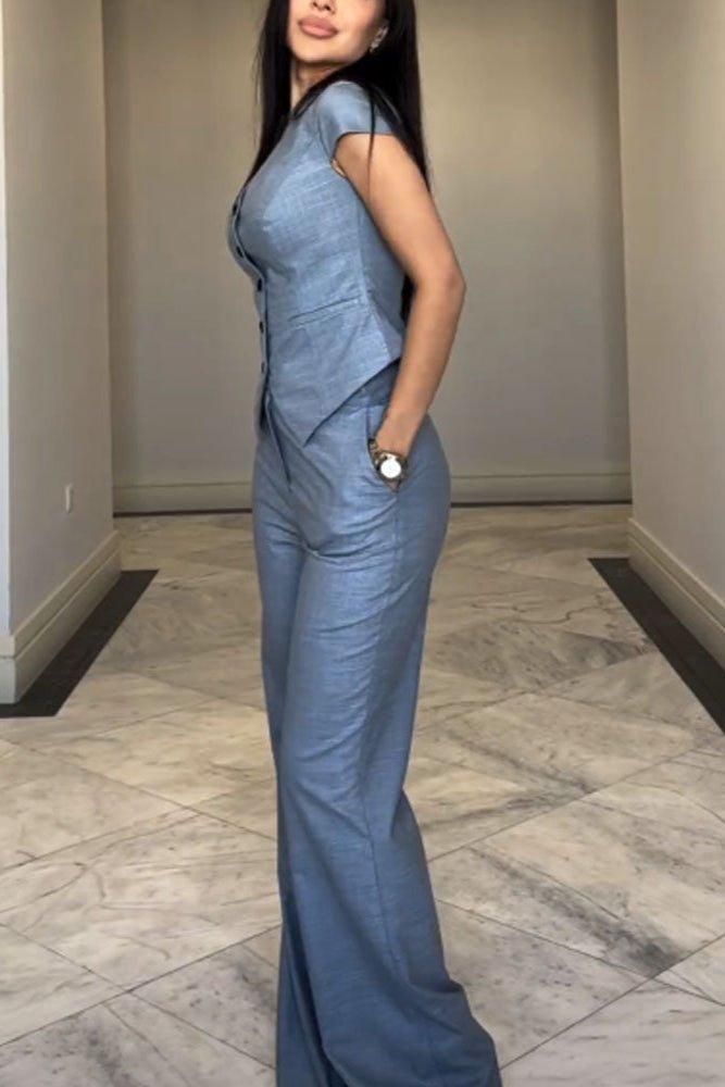 Julie V-Neck Set: Effortless Style and Comfort for Every Occasion