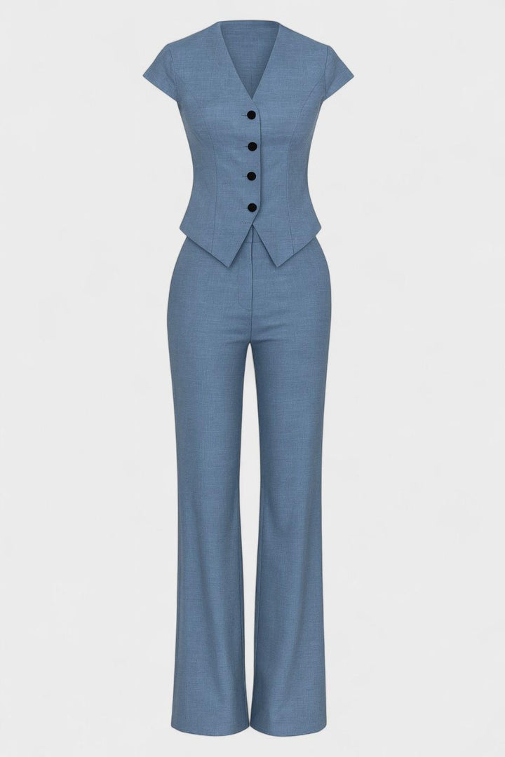 Julie V-Neck Set: Effortless Style and Comfort for Every Occasion