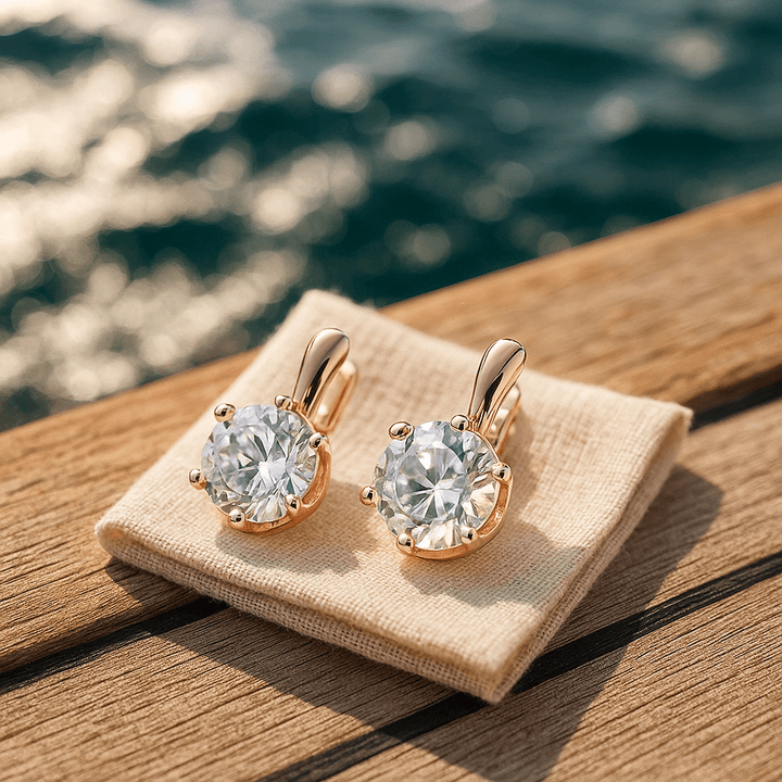 Pendientes de Zircón Julie: Brillantes y Elegantes para Resaltar tu Belleza