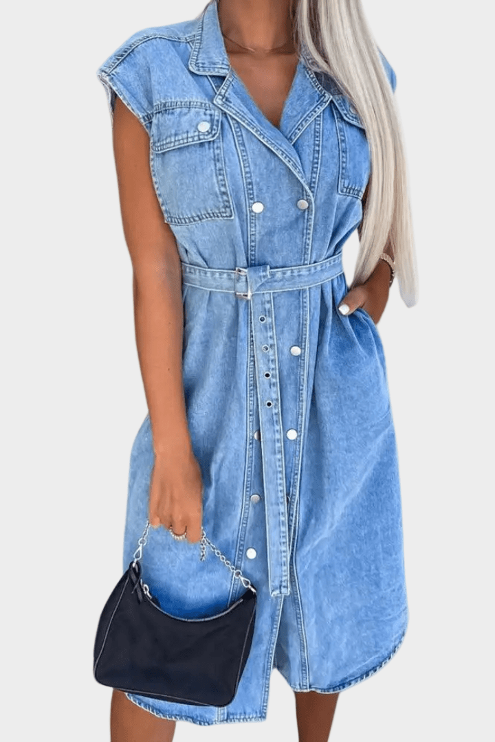 Kaisa Denim Dress: Effortless Style and Comfort for Every Occasion