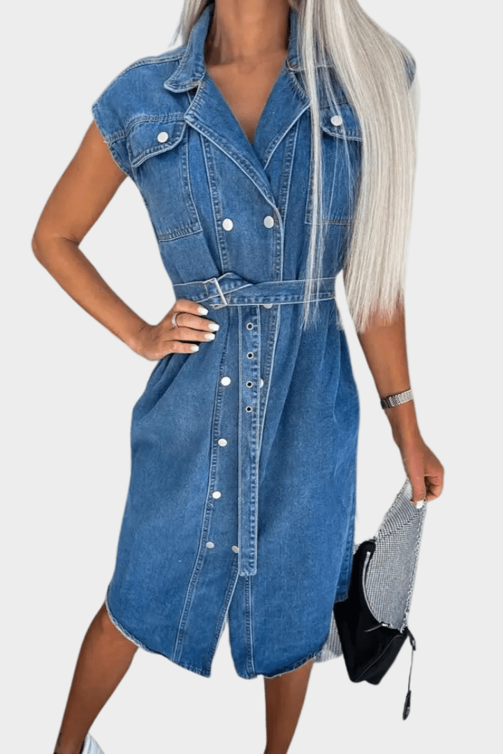 Kaisa Denim Dress: Effortless Style and Comfort for Every Occasion